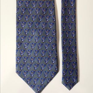 Daniel Milano Gray patterned Silk Tie